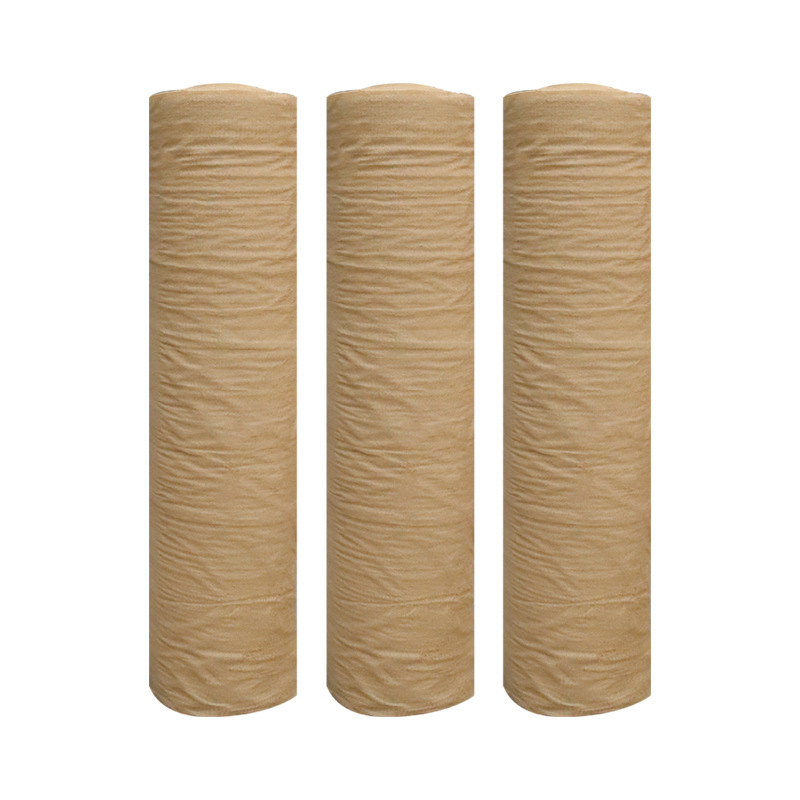 Beige Round & Flat Wire Interwoven Shade Net