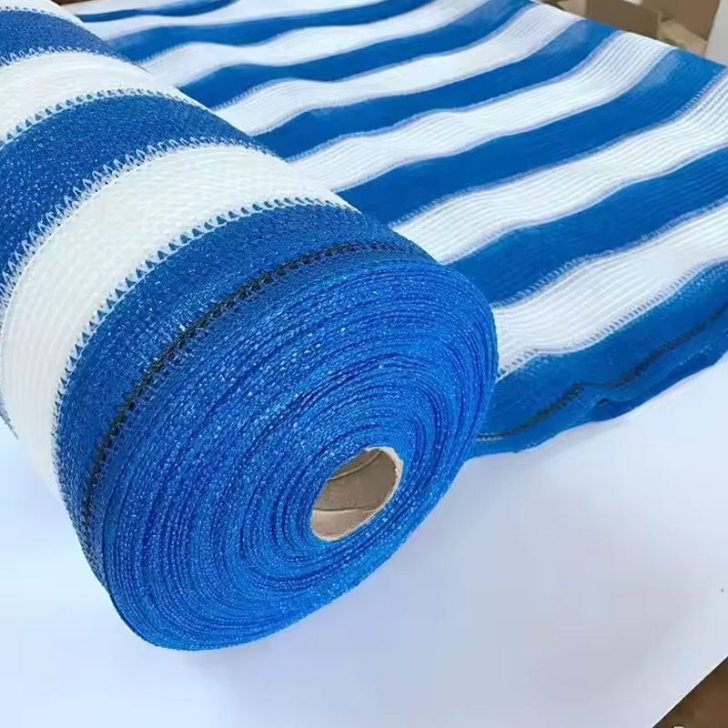 Blue & White Striped Shade Net_7