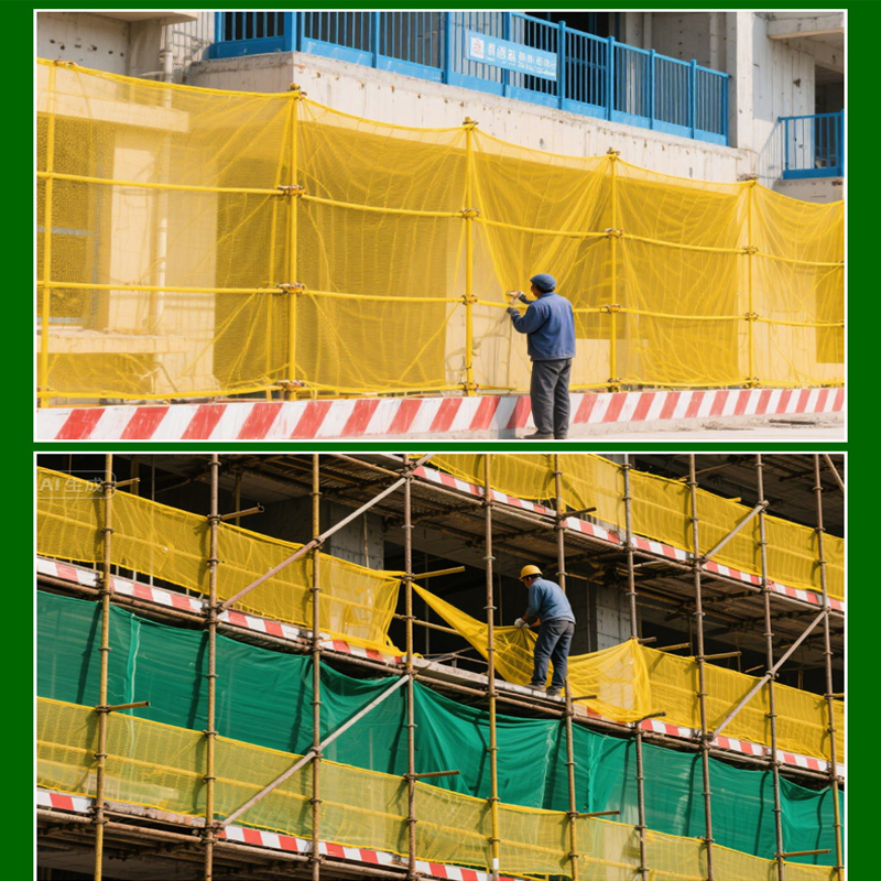 Yellow Dense Mesh Safety Net_6