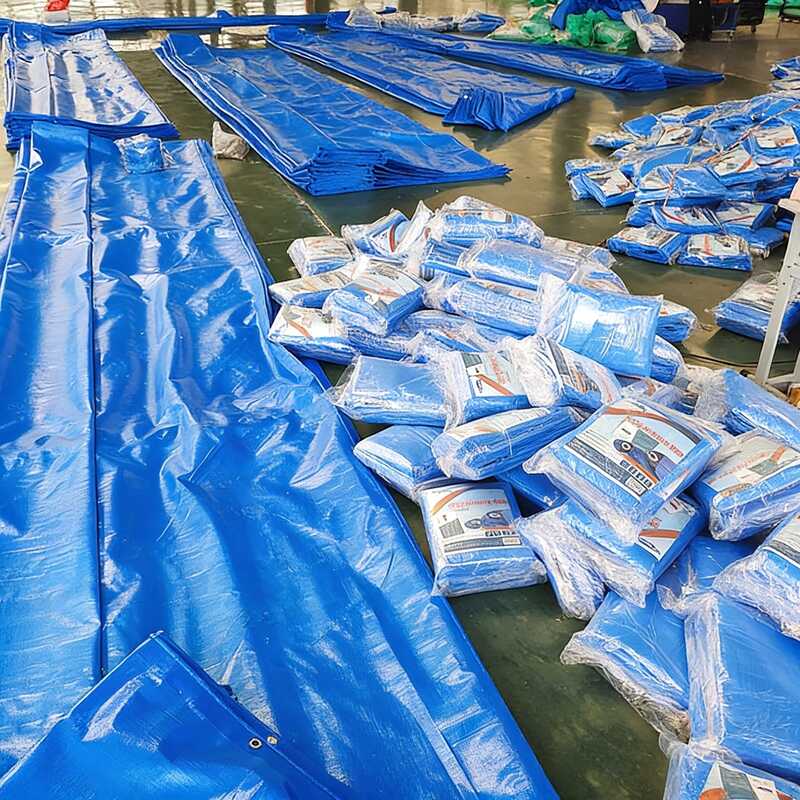 PE Tarpaulin, Waterproof Cover, Blue Tarp, Heavy Duty Tarpaulin, Outdoor Protective Sheet5
