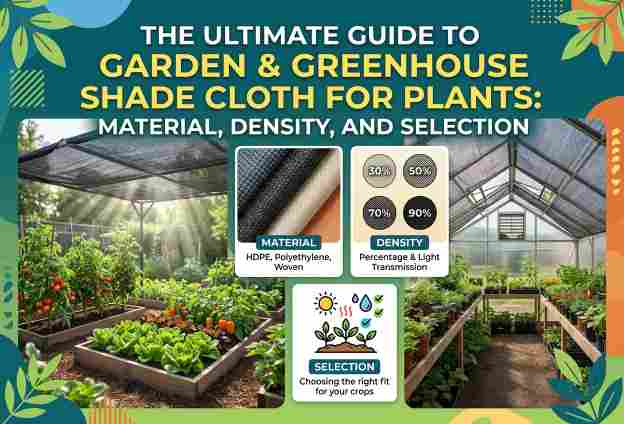 The Ultimate Guide to Garden & Greenhouse Shade Cloth for Plants: Material, Density, and Selection