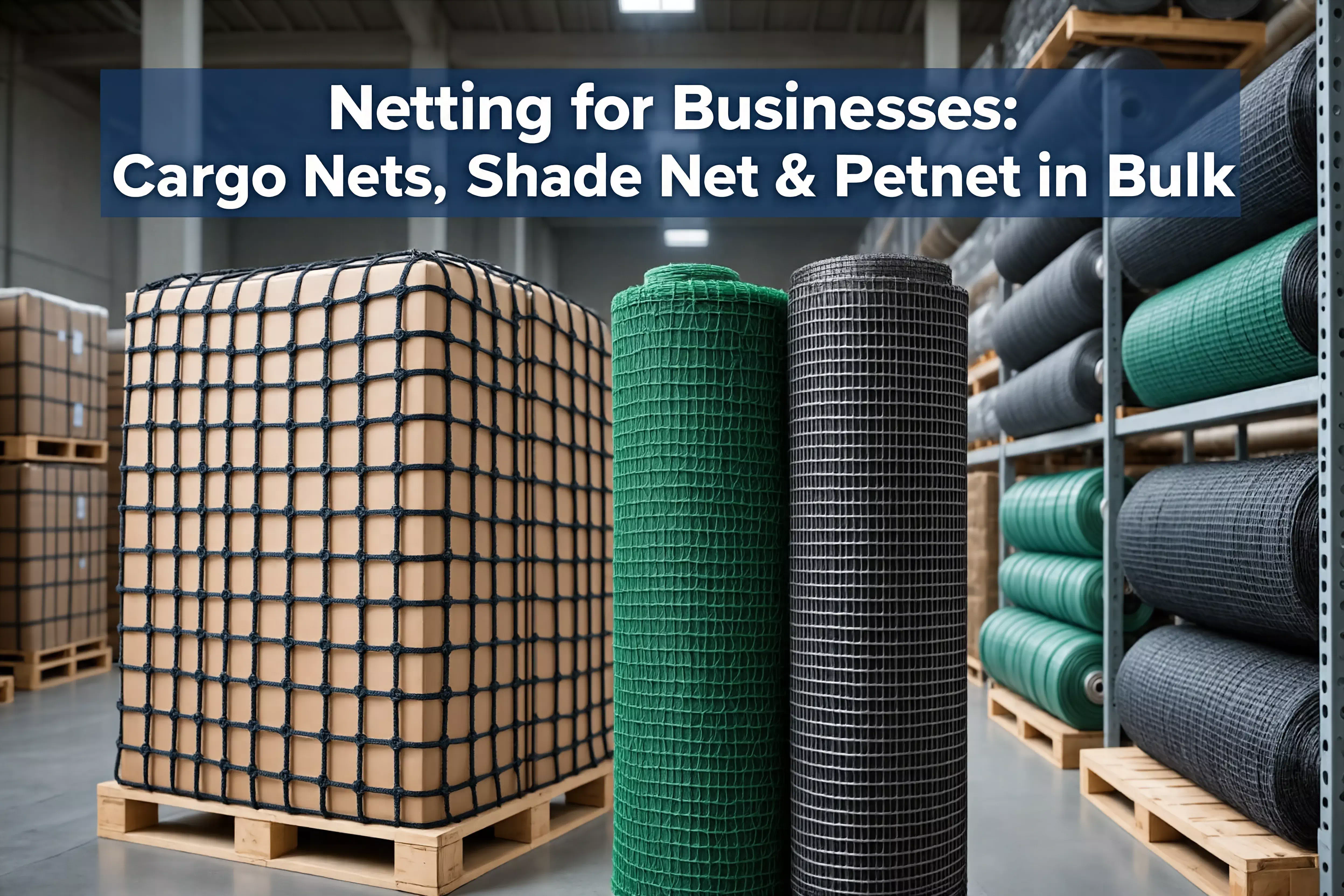 Netting for Businesses: Cargo Nets, Shade Net & Petnet in Bulk Netting for Businesses: Cargo Nets, Shade Net & Petnet in Bulk