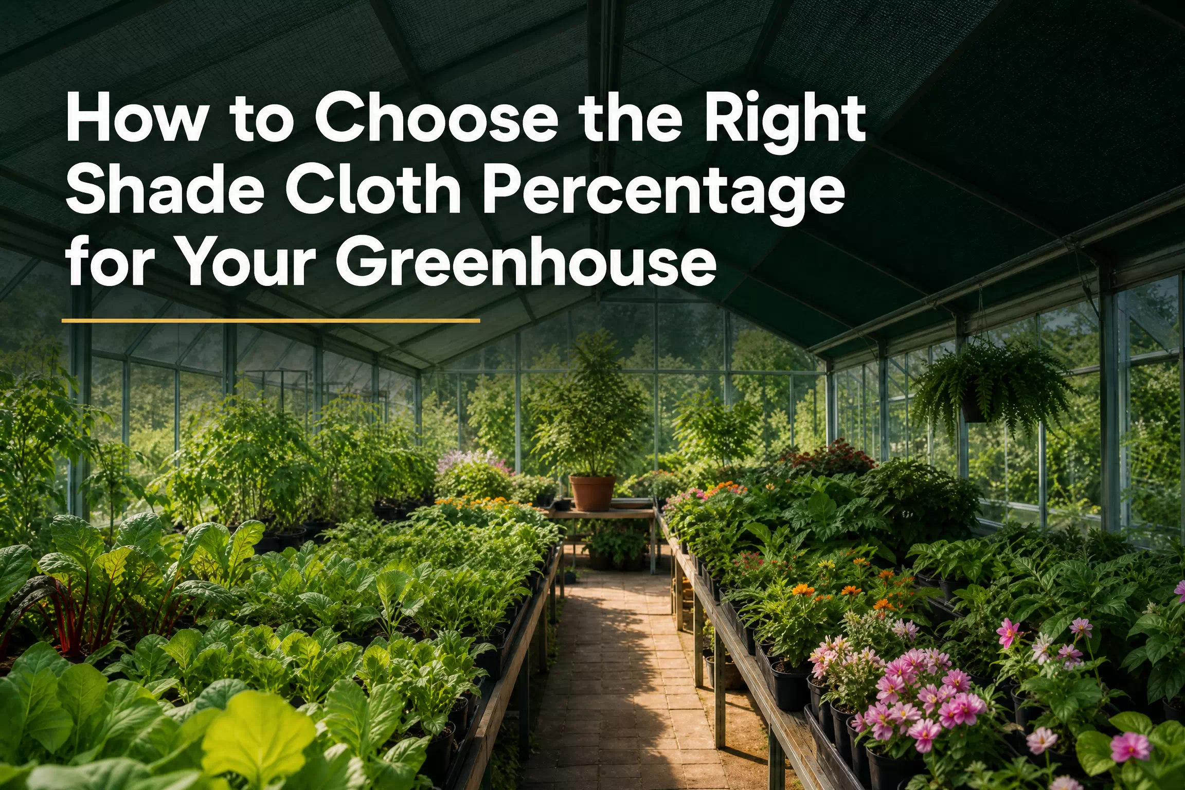 How to Choose the Right Shade Cloth Percentage for Your Greenhouse